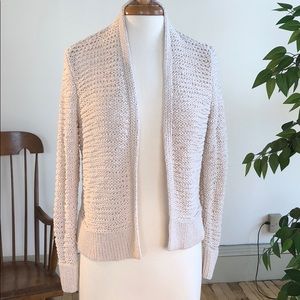 Eileen Fisher Cotton Tape Knit Cardigan - Medium